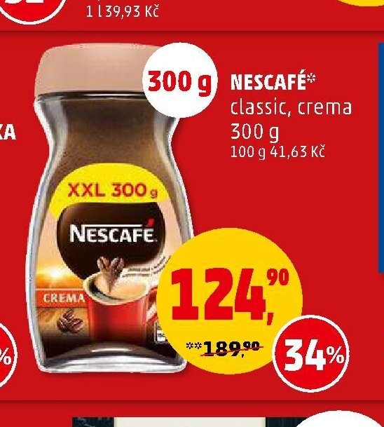 NESCAFÉ classic, crema 300g