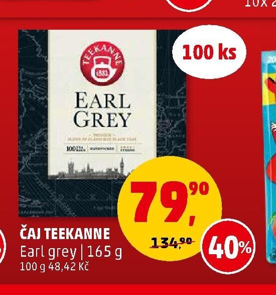ČAJ TEEKANNE Earl grey 165g