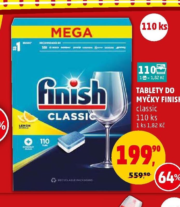 Tablety do myčky Finish Classic