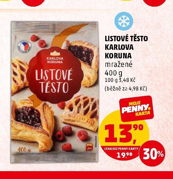 Listové těsto Karlova Koruna