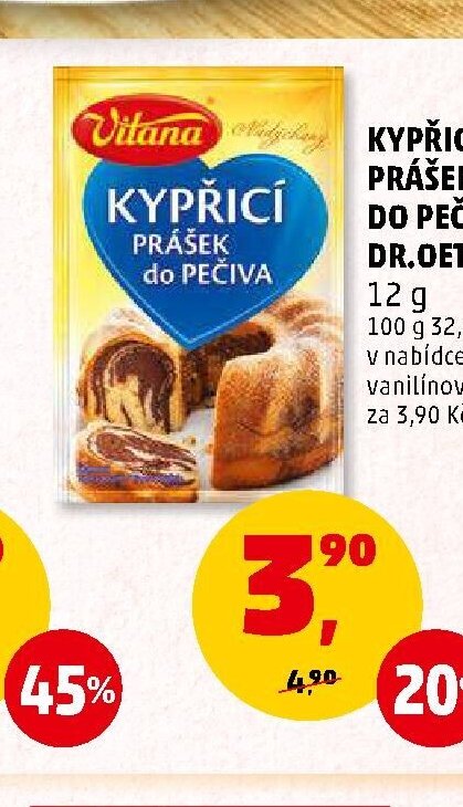 Kypřicí prášek do pečiva Dr. Oetker