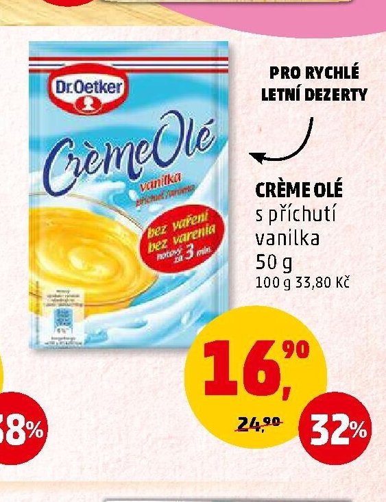 Creme Olé s příchutí vanilka