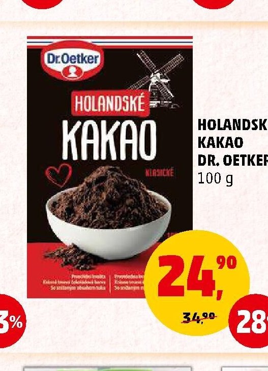 Holandské kakao Dr. Oetker