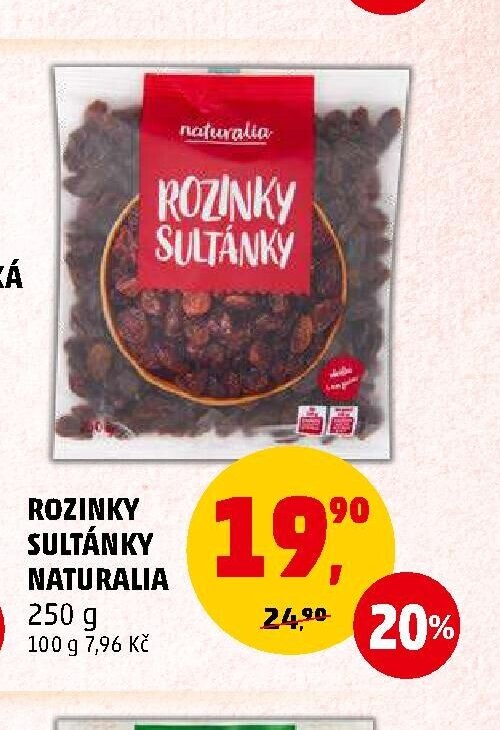 Rozinky sultánky Naturalia