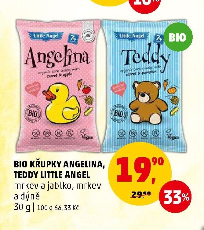 BIO KŘUPKY ANGELINA, TEDDY LITTLE ANGEL 30 g