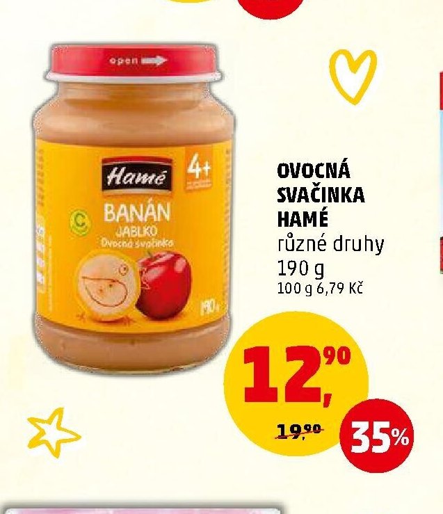 OVOCNÁ SVAČINKA HAMÉ 190 g