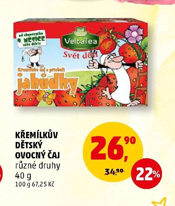 KŘEMÍLKŮV DĚTSKÝ OVOCNÝ ČAJ 40 g