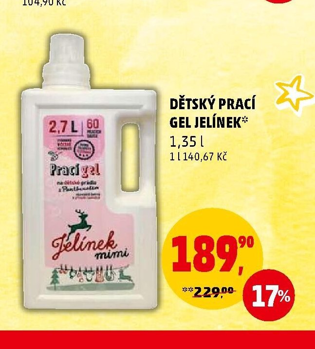 DĚTSKÝ PRACÍ GEL JELÍNEK 1,35 l