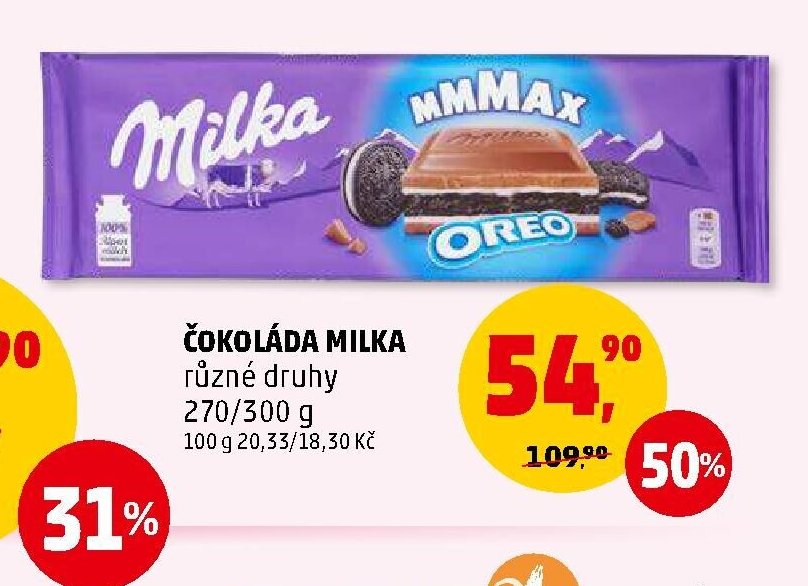 ČOKOLÁDA MILKA