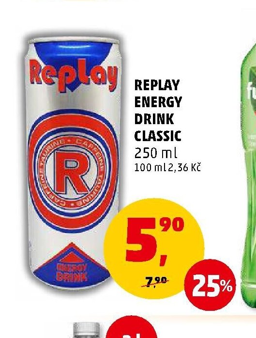 REPLAY ENERGY DRINK CLASSIC 250 ml
