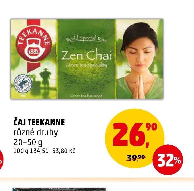 ČAJ TEEKANNE různé druhy 20-50 g