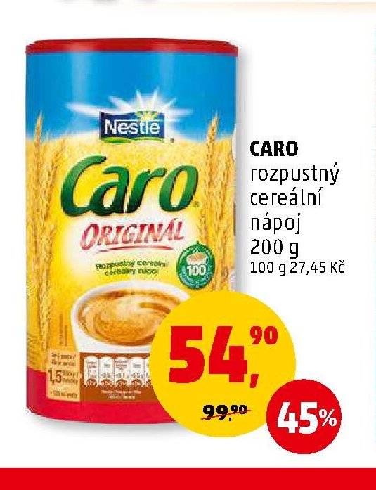 CARO rozpustný cereální nápoj 200 g