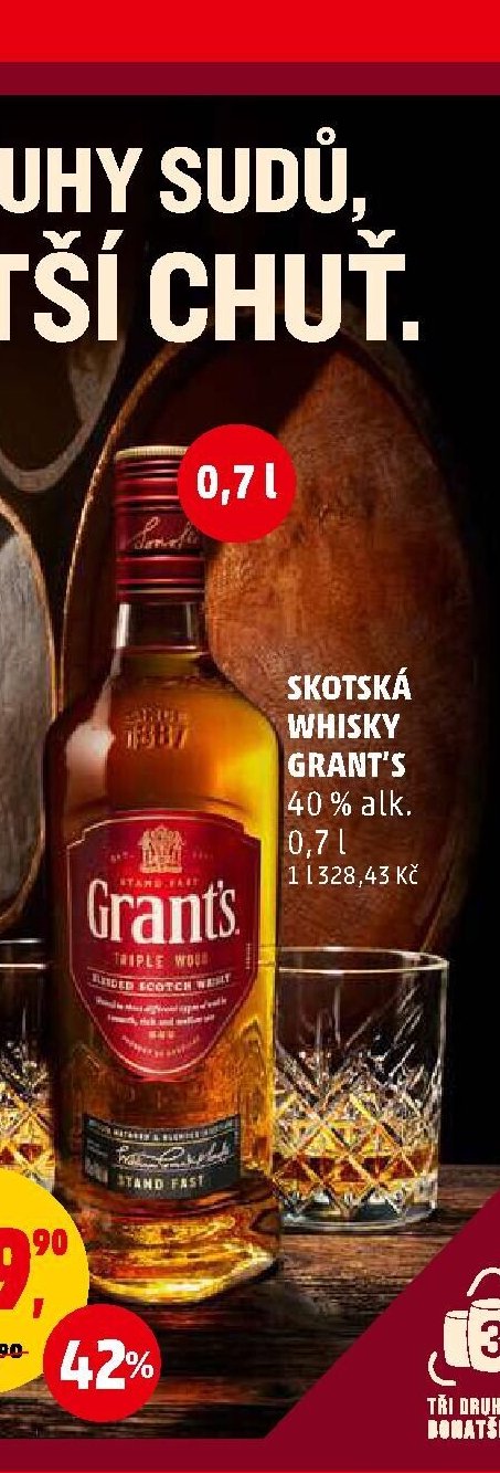 Skotská whisky Grant's 0,7 l