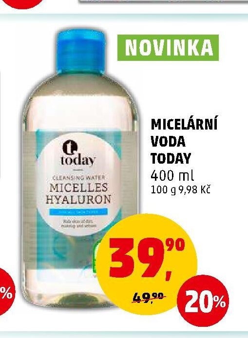 Micelární voda Today 400 ml