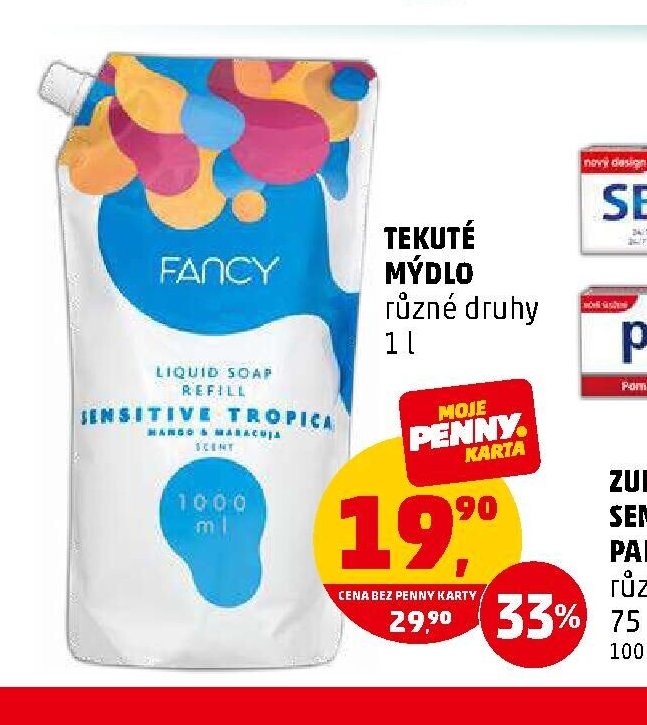 Tekuté mýdlo Fancy různé druhy 1 l