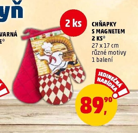 CHŇAPKY S MAGNETEM
