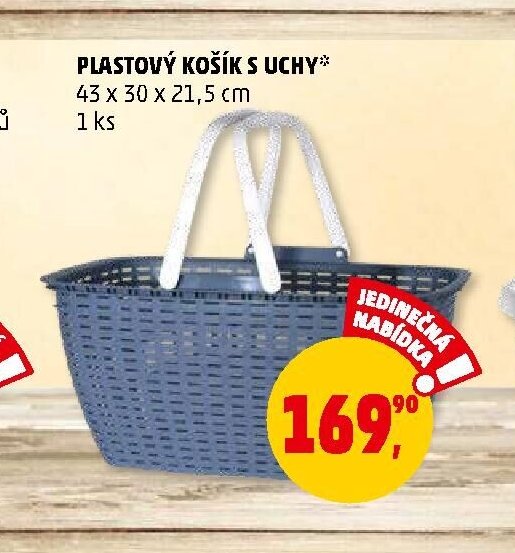PLASTOVÝ KOŠÍK S UCHY
