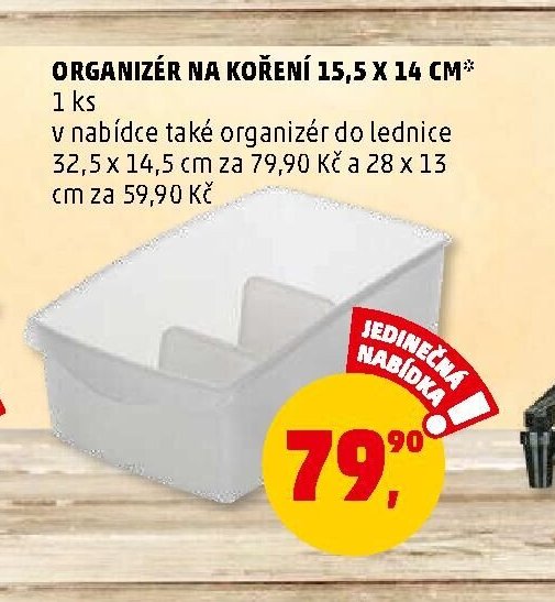 ORGANIZÉR NA KOŘENÍ 15,5 X 14 CM