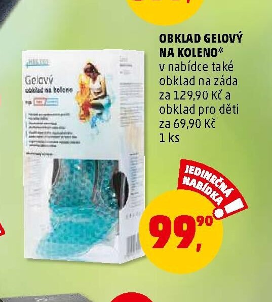 OBKLAD GELOVÝ NA KOLENO