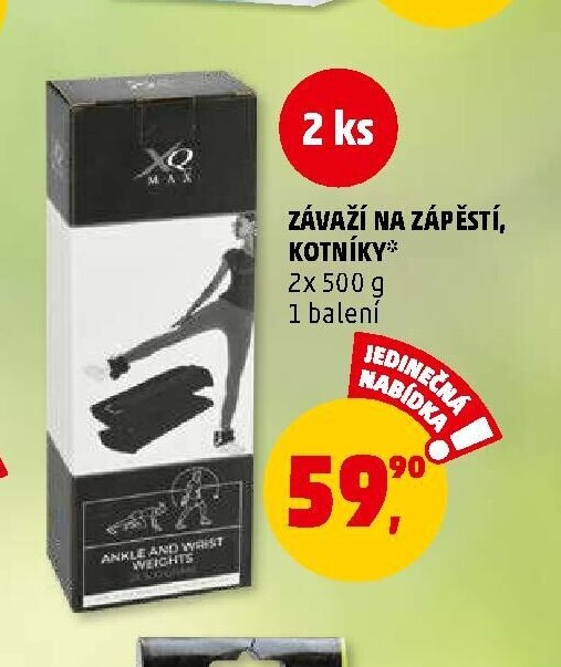 ZÁVAŽÍ NA ZÁPĚSTÍ, KOTNÍKY