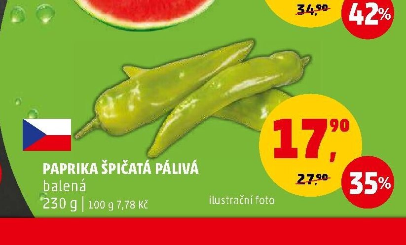 PAPRIKA ŠPIČATÁ PÁLIVÁ