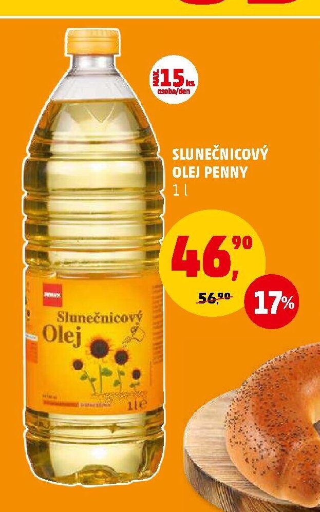 SLUNEČNICOVÝ OLEJ PENNY 1 l