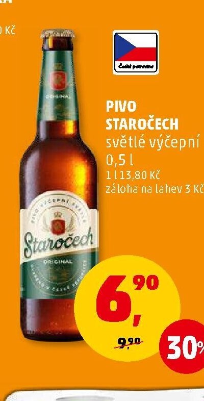 PIVO STAROČECH světlé výčepní 0,5 l