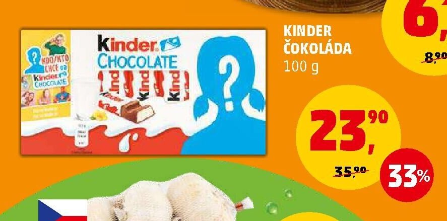 KINDER ČOKOLÁDA 100 g
