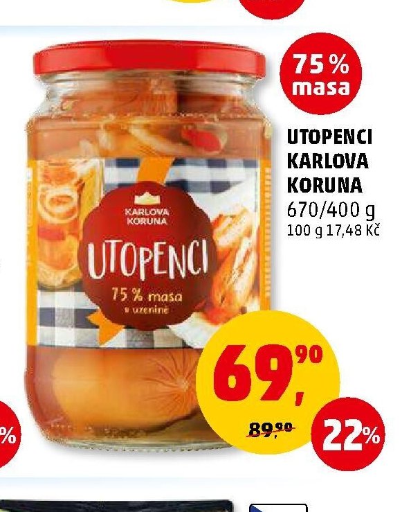 UTOPENCI KARLOVA KORUNA 670/400 g
