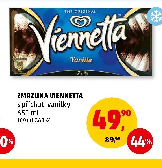 ZMRZLINA VIENNETTA s příchutí vanilky 650 ml