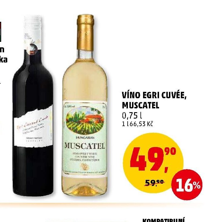 VÍNO EGRI CUVÉE, MUSCATEL