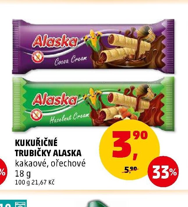 KUKUŘIČNÉ TRUBIČKY ALASKA