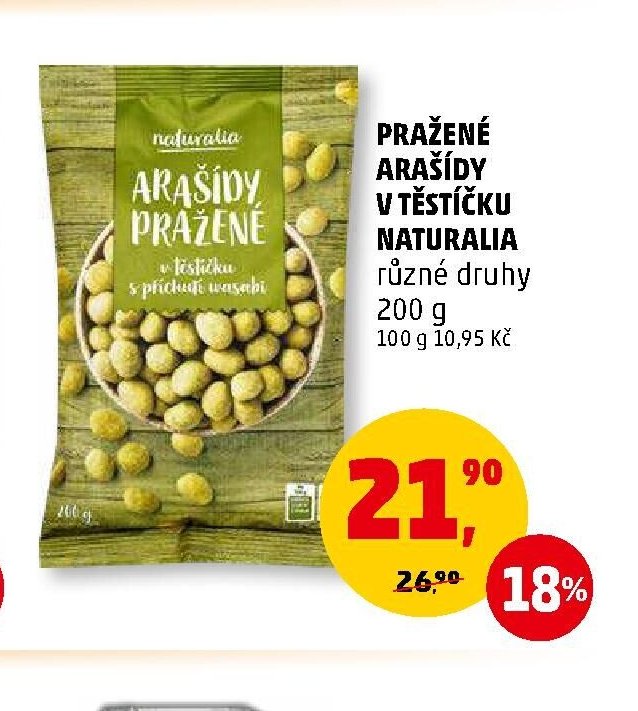 PRAŽENÉ ARAŠÍDY V TĚSTÍČKU NATURALIA