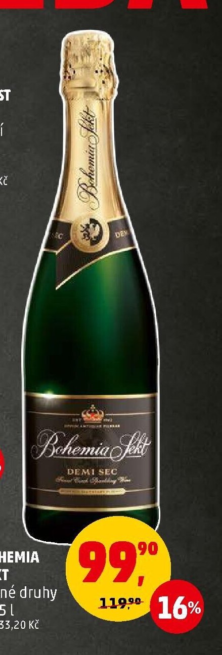BOHEMIA SEKT různé druhy