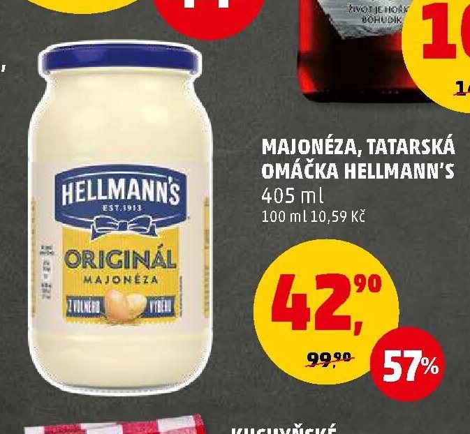 MAJONÉZA, TATARSKÁ OMÁČKA HELLMANN'S