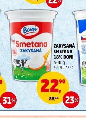 Zakysaná smetana 18% Boni