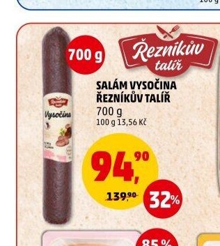 Salám Vysočina Řezníkův talíř