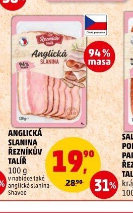 Anglická slanina Řezníkův talíř