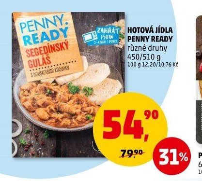 HOTOVÁ JÍDLA PENNY READY