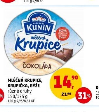 MLÉČNÁ KRUPICE, KRUPIČKA, RÝŽE
