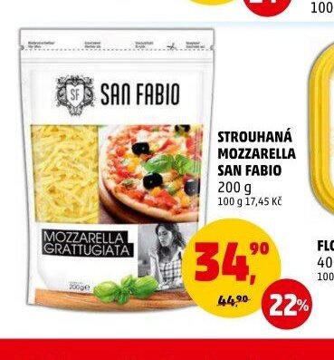 STROUHANÁ MOZZARELLA SAN FABIO