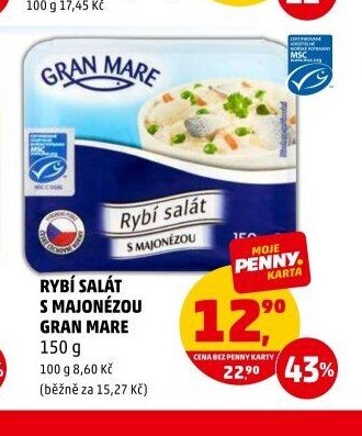 RYBÍ SALÁT S MAJONÉZOU GRAN MARE