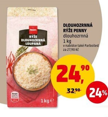 RÝŽE PENNY dlouhozrnná loupaná