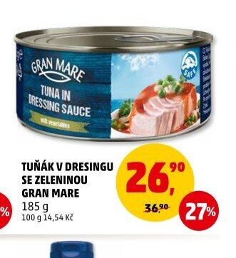 TUŇÁK V DRESINGU SE ZELENINOU GRAN MARE