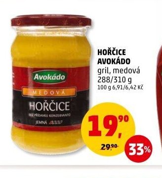 HOŘČICE AVOKÁDO