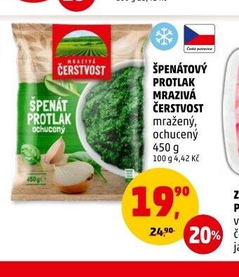 ŠPENÁTOVÝ PROTLAK MRAZIVÝ ČERSTVOST
