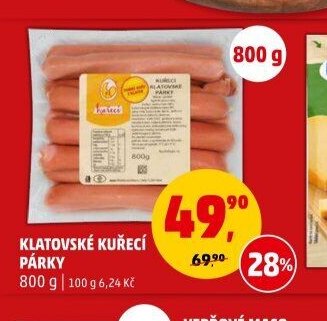Klatovské kuřecí párky