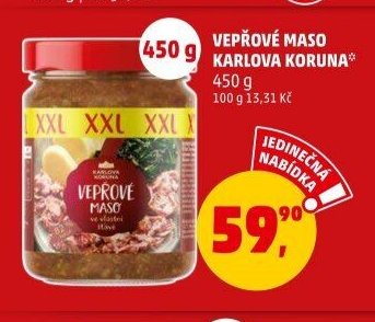 Vepřové maso Karlova Koruna