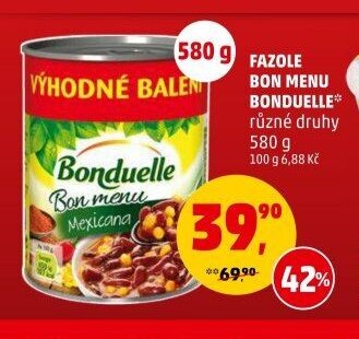 Fazole Bon Menu Bonduelle
