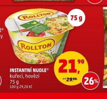Instantní nudle Rollton